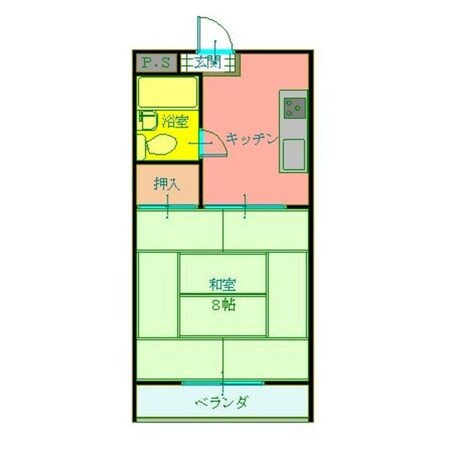 中市ハイツの物件間取画像